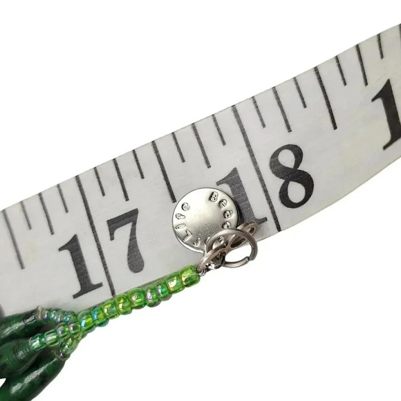 Bead for Life Seed Beed Twisted Long Necklace Green Hook Closure Vintage - Picture 5 of 5
